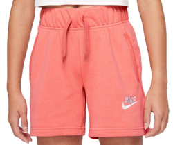 Детские шорты Nike Sportswear Club FT 5 Short G - pink salt/white