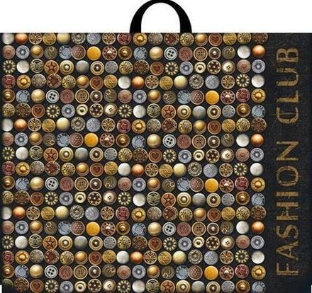 Пакеты с петлевой ручкой "Фешн клуб" 60х50+6см 70мкм (25/250шт)