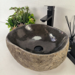 Раковина из речного камня RS-64977 40*34*15 0860