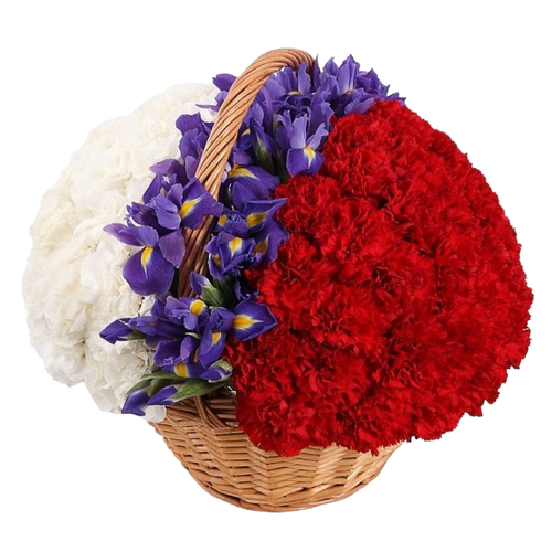 Корзина на возложение «триколор - 3»