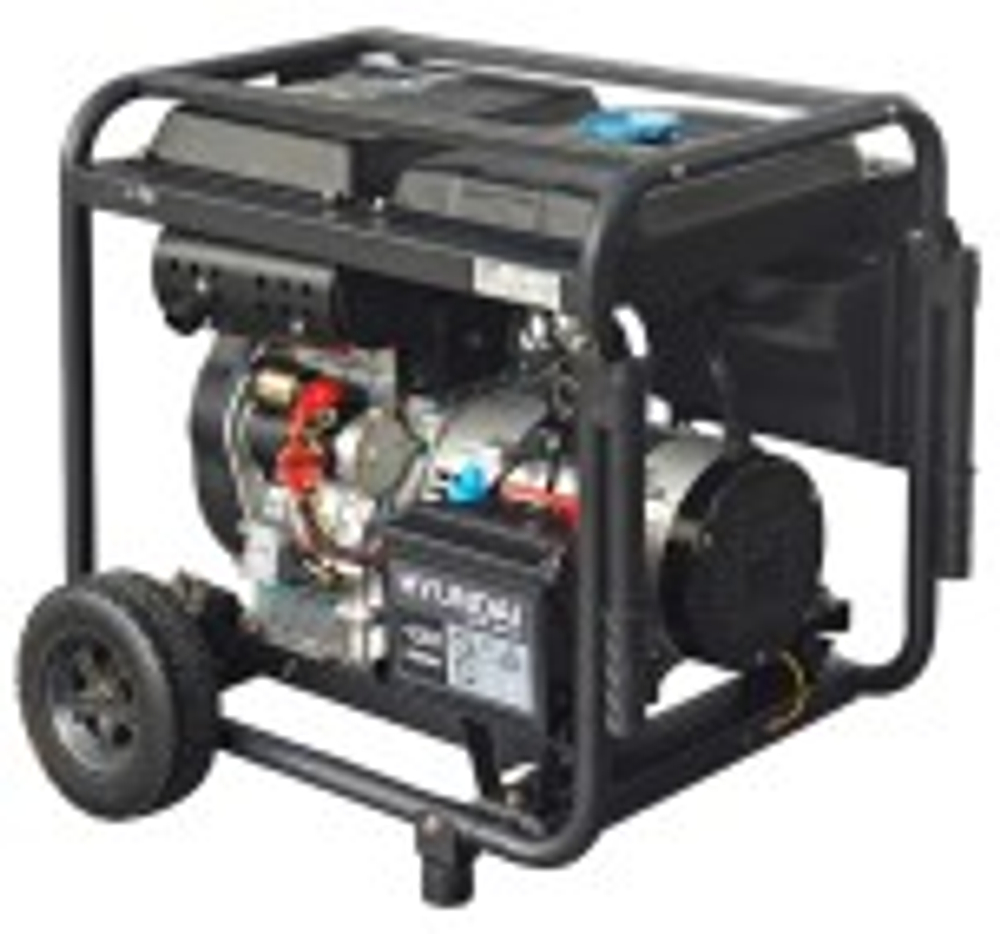 Электростанция дизельная с воздушным охлаждением HYUNDAI DHY 10000LE открытая