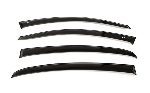 Дефлекторы боковых окон Cobra Tuning на Kia Rio 4 седан 2017/K2 седан 2017 широкие арт.KE15017