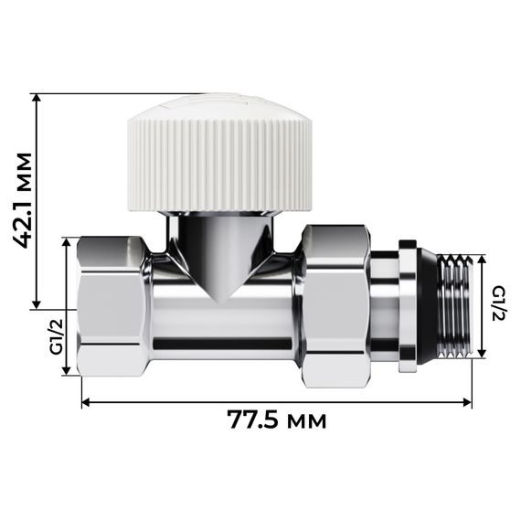 Набор термостатический прямой Royal Thermo Design 1/2quot;М30х1,5 (Хром) купить в Москве и Московской области по низкой цене с доставкой по России — (3) Набор термостатический прямой Royal Thermo Design 1/2quot;М30х1,5 (Хром) — (3)