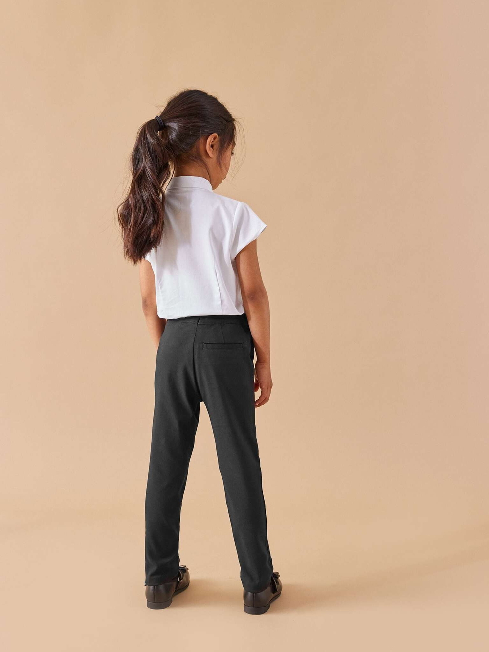 Брюки школьные узкие для девочки Next 589-179, Черный