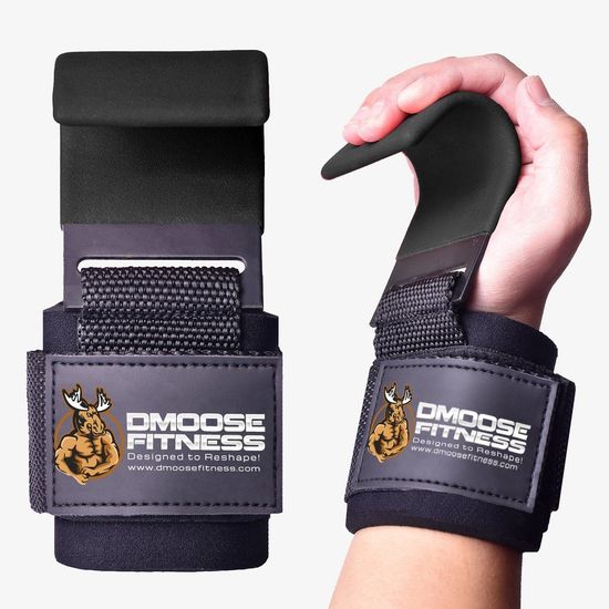 Крючки для фитнеса и тяжелой атлетики DMOOSE FITNESS
