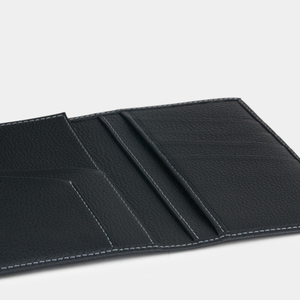 Кожаная обложка для паспорта и автодокументов, теленок черного цвета