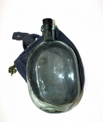 Фляга стеклянная РККА с чехлом и пробкой