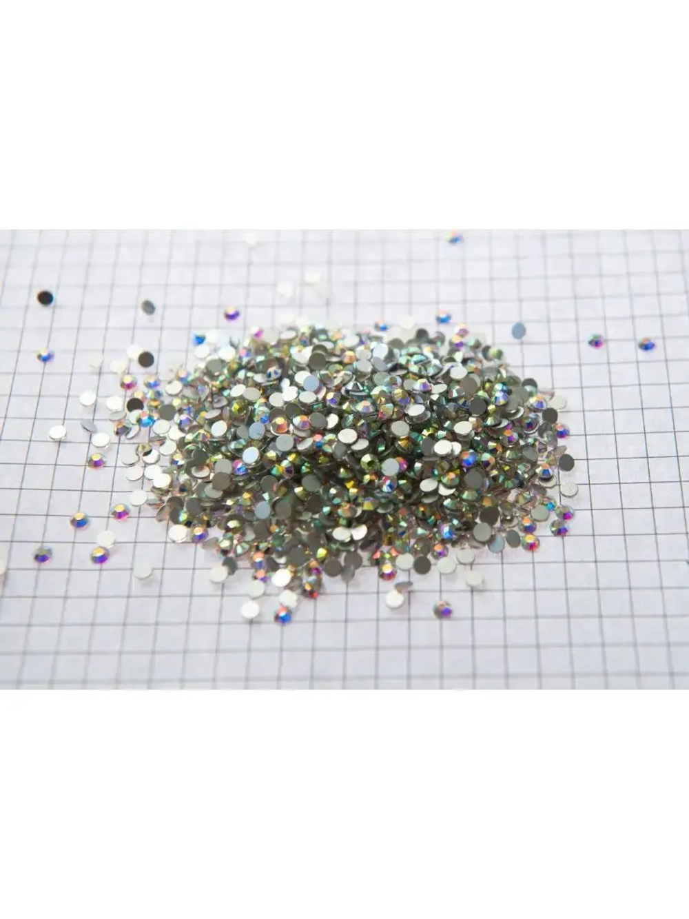 Стразы холодной фиксации стекло Crystal AB ss12
