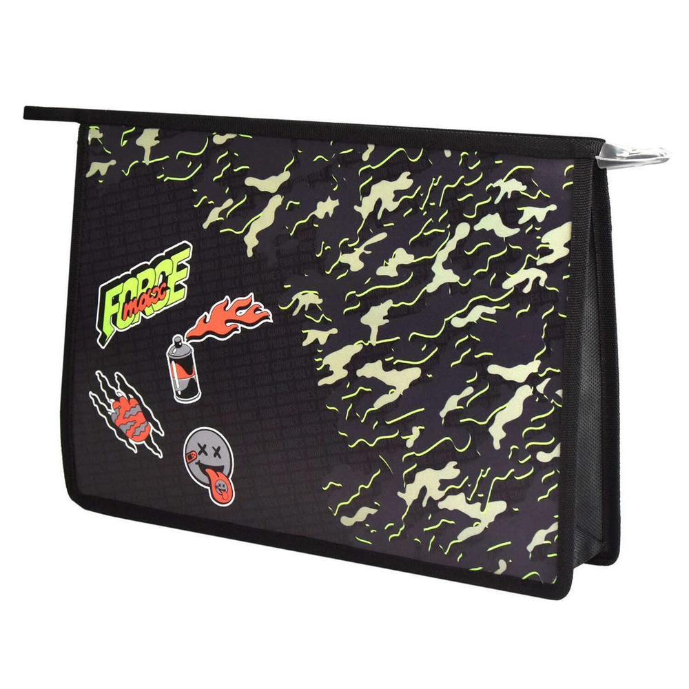 Папка для тетрадей А4 пластиковая 1 отделение "Камуфляж" (Феникс+)