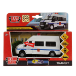 Модель ин. мет. "Ford Transit. Полиция" 13см. свет-звук, двери, багаж., коробка SB-13-02-2 (48) (Техноп
