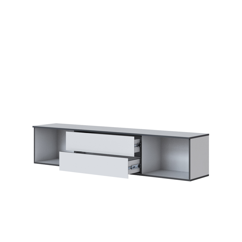 Амара Тумба ТВ белый/серый графит