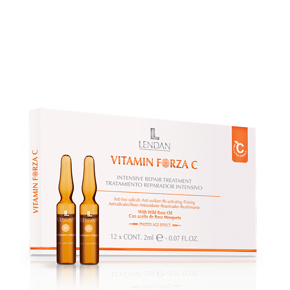 Lendan Intensive Repair Treatment Сыворотка для лица с витамином С   12 х 2 мл