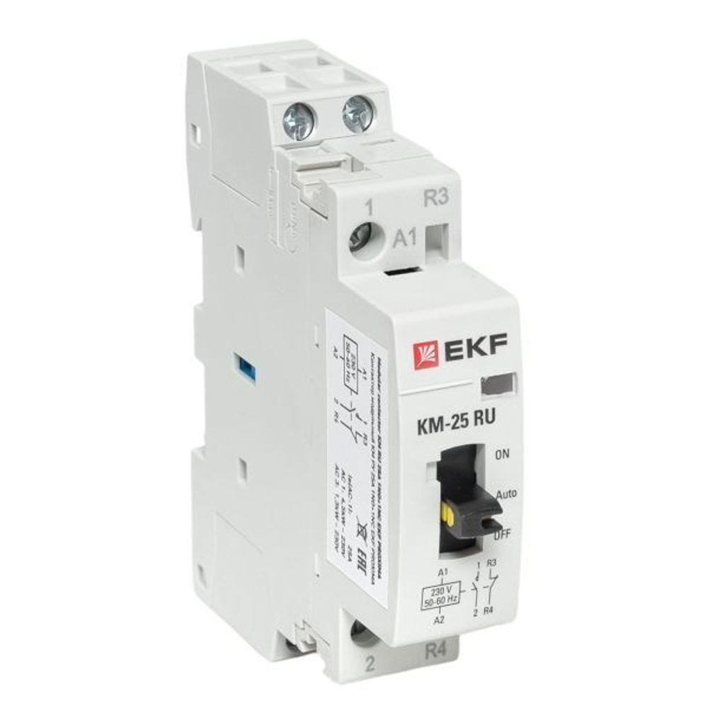 Контактор модульный КМ РУ 25А 1NO+1NC (1 мод,) EKF PROxima