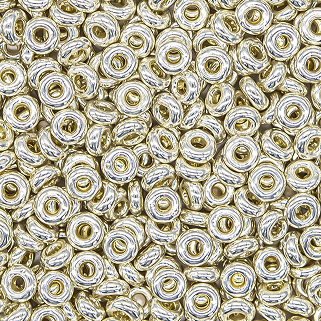 Японский бисер TOHO Demi 8/0 (№PF558), металлизированный, непрозрачный матовый