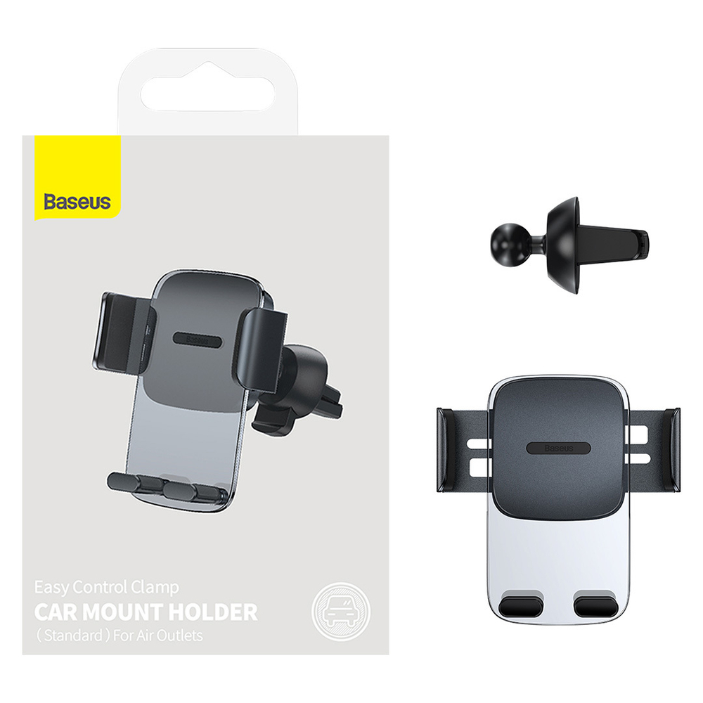 Автомобильный держатель Baseus Easy Control Clamp Car Mount Holder (На воздуховод) - Black