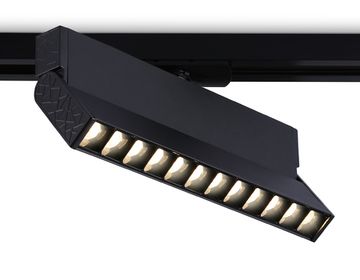 Трековый однофазный светодиодный светильник 12W 3000K GL6817 BK черный Track System Ambrella