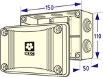 KSC 11-307 (рез) Коробка о/у 110*150*50