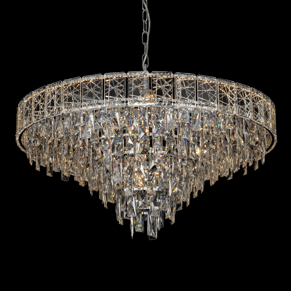 Citilux SAGRADA CL317281 Люстра хрустальная подвесная Хром