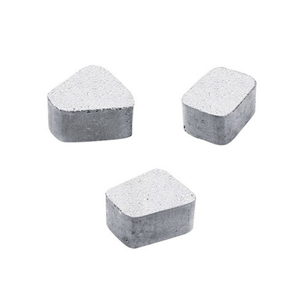 Тротуарная плитка КЛАССИКО (круг) - Стоунмикс Белый, комплект из 3 видов плит