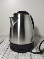 Чайник 1,5л нерж Maxtronic 1500Вт черн пл 501 МАХ