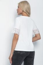 Блуза Натэлла (молочная) Б11134 LT Collection