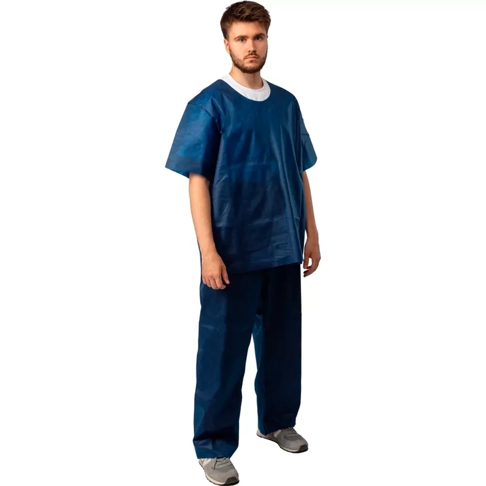 Комплект одежды хирургический стерильный (куртка+брюки) размер 56-58 плотность 42