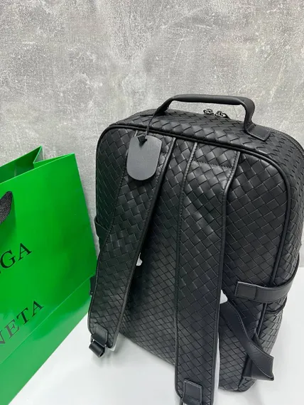 Рюкзак Bottega Veneta Intrecciato черный