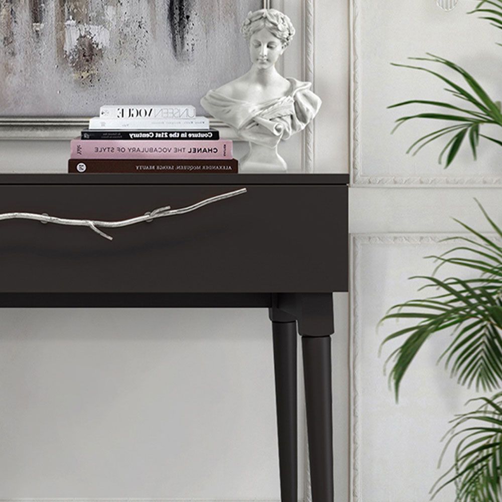 Консоль Арт Колор matte Стайл Сильвер Терпкий коричневый матовый