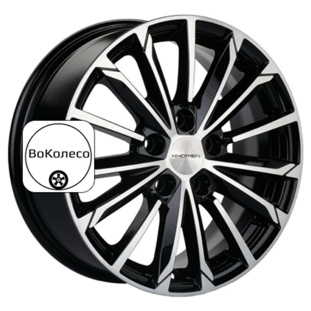 6,5x16/5x112 ET41 D57,1 KHW1611 (Passat) Black-FP Khomen Wheels