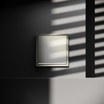 Выключатель встраиваемый VOLTUM S70 одноклавишный с подсветкой 10А, (шелк)