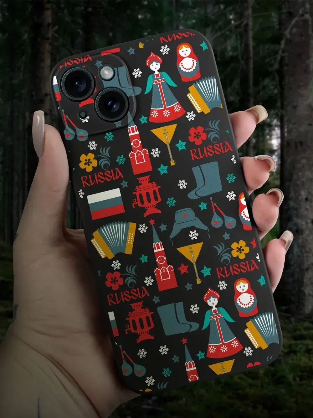 Чехол на iPhone 15 Plus с принтом