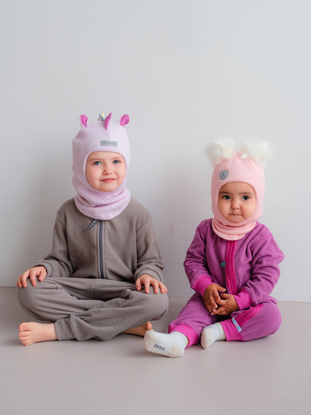 Шлем зимний вязаный (Розовое облачко) ЗУМ-ЗУМ