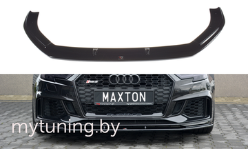 Сплиттер бампера переднего для AUDI RS3 8V Sportback (17-...)