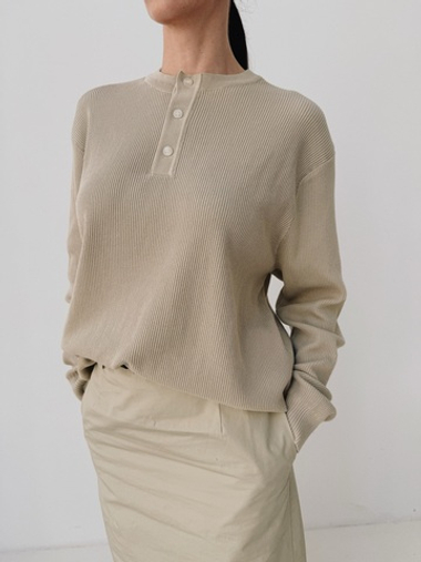 Джемпер вязаный с пуговицами LOY