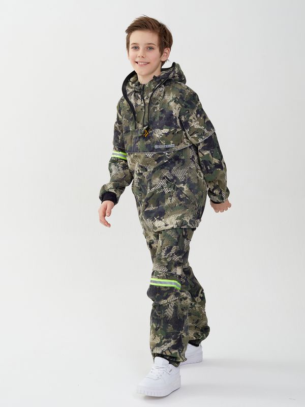 Костюм летний Антигнус-Детский ткань Твил-Пич цвет Зеленый питон