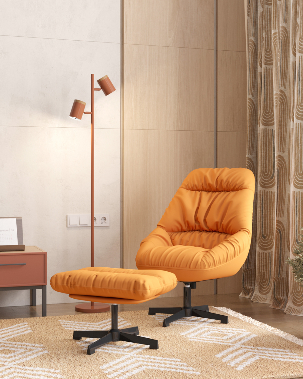 Торшер Moderli V11289-2F Asheswood