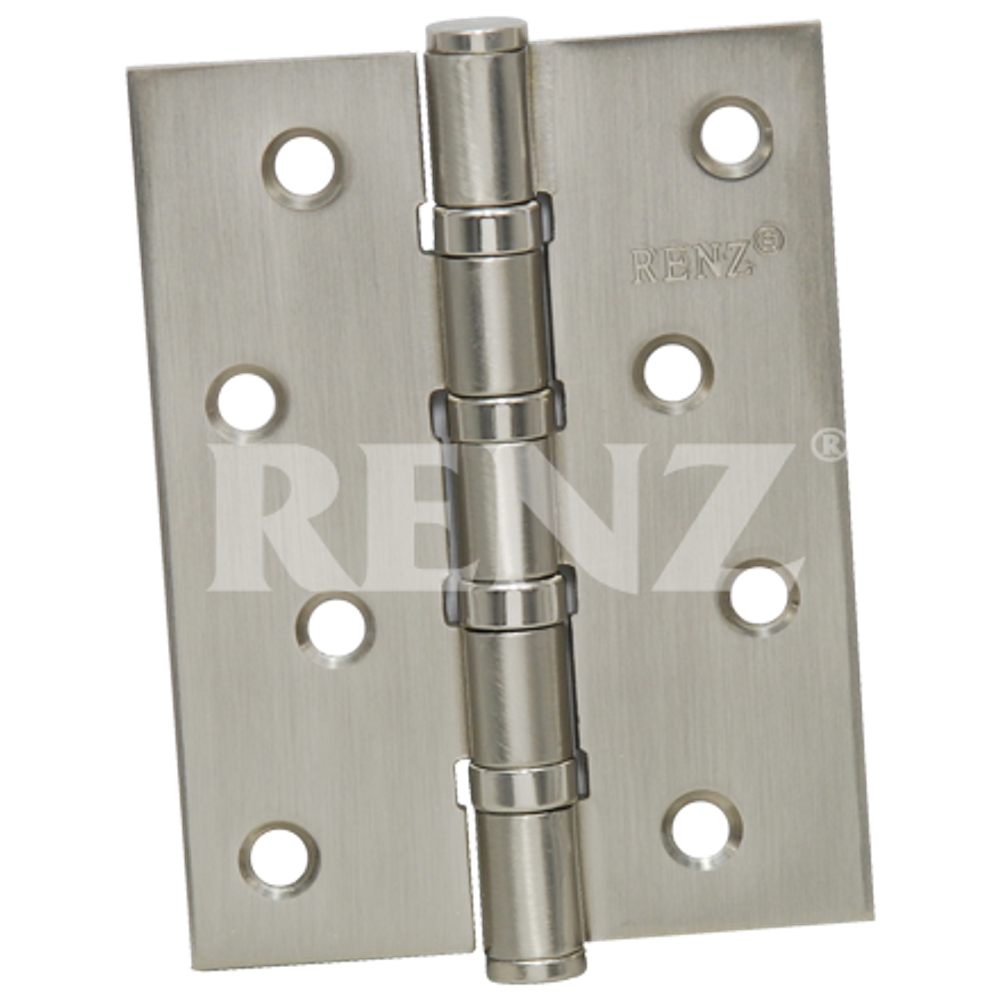 [ТОВАРА НЕТ В НАЛИЧИИ] Петля врезная Ренц 100-4BB FH, цвет никель матовый (гарантия - 12 месяцев)