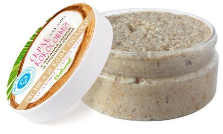 Кокосовый скраб для лица "Овсянка с козьим молоком"