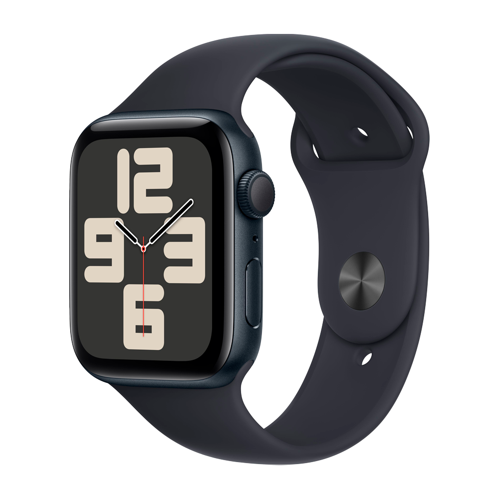 Умные часы Apple Watch SE 2 (2024) GPS, 44mm, Midnight Aluminium Case with Sport Band M/L, Midnight (Темная ночь)
