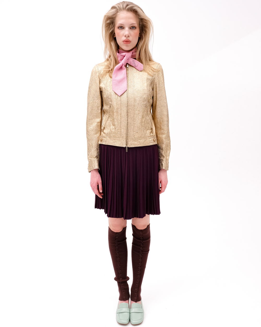 Гамаши с пуговицами Тирамису