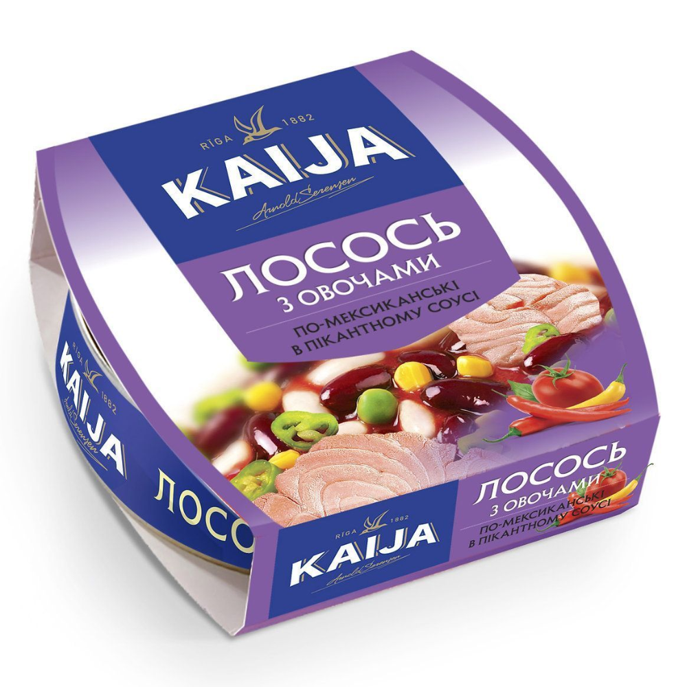Лосось с овощами по-Мексикански KAIJA 160 гр