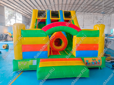 Надувной батут-горка "Славянский", без принт печати