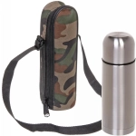 Термос металлический 350мл в чехле «Хаки»