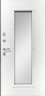 Входная дверь Агора Белая сетклопакет в Краснодаре