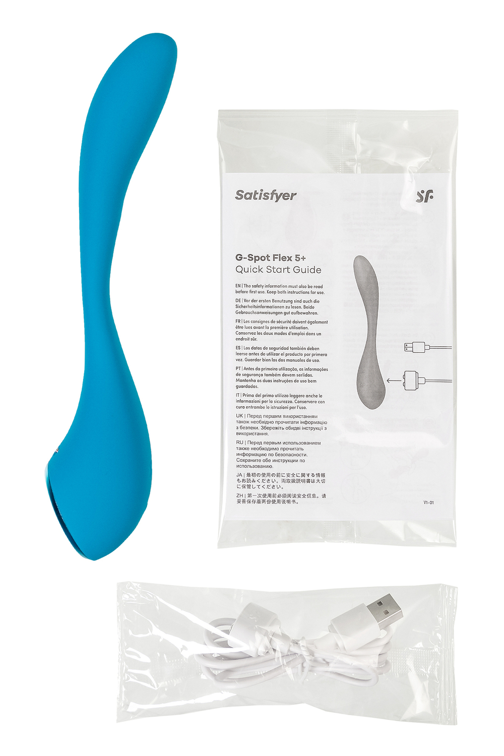 Стимулятор точки G Satisfyer G-Spot Flex 5, синий