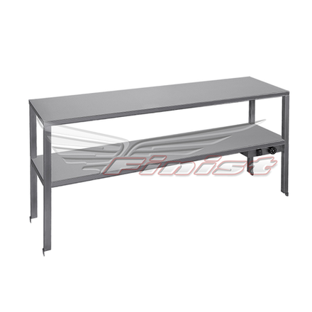 Полка тепловая настольная, 2-х ярусная. 1200*400*600