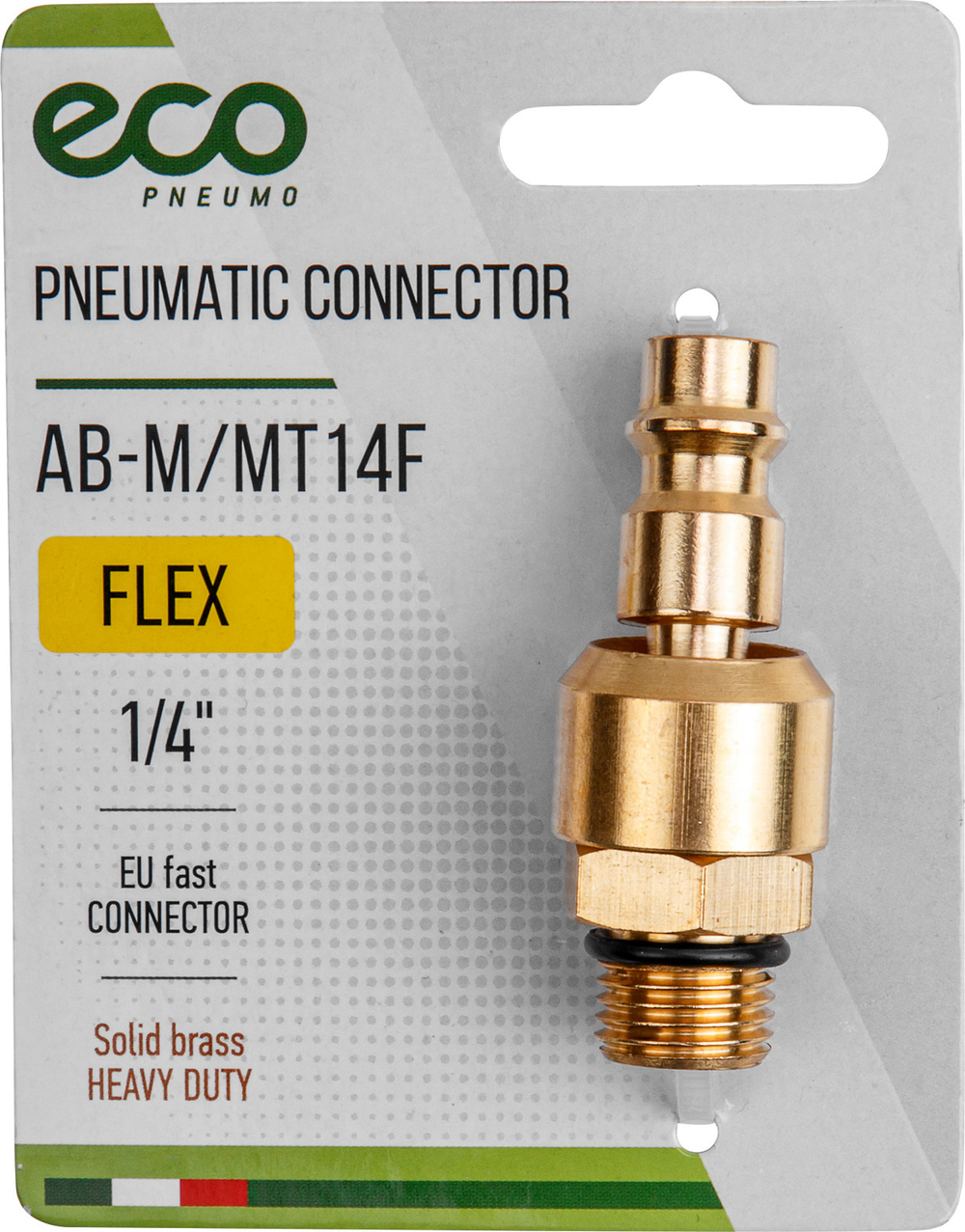 Соединение быстросъем. ПАПА х нар. резьба 1/4" шарнир (латунь) ECO