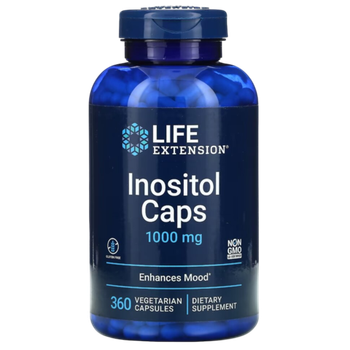 Life Extension Inositol caps 1000 mg 360 veg capsules, Витамин B8 (Инозитол)