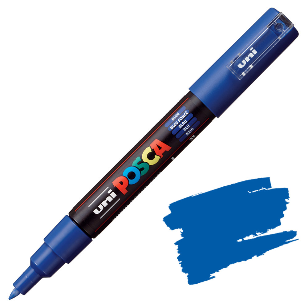 Маркер UNI POSCA PC-1M, 0.7 мм. Blue