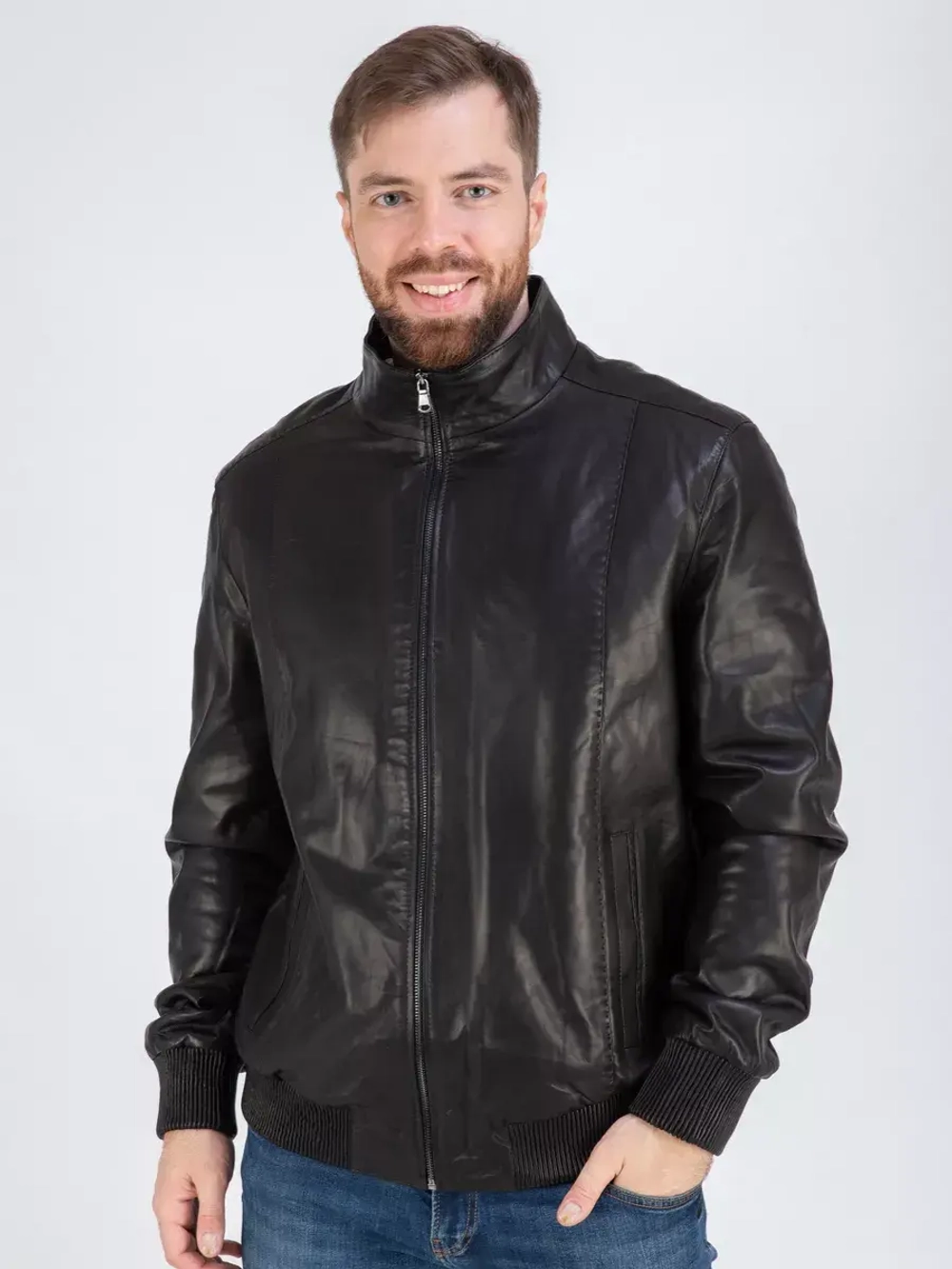 Куртка кожаная демисезонная Турция